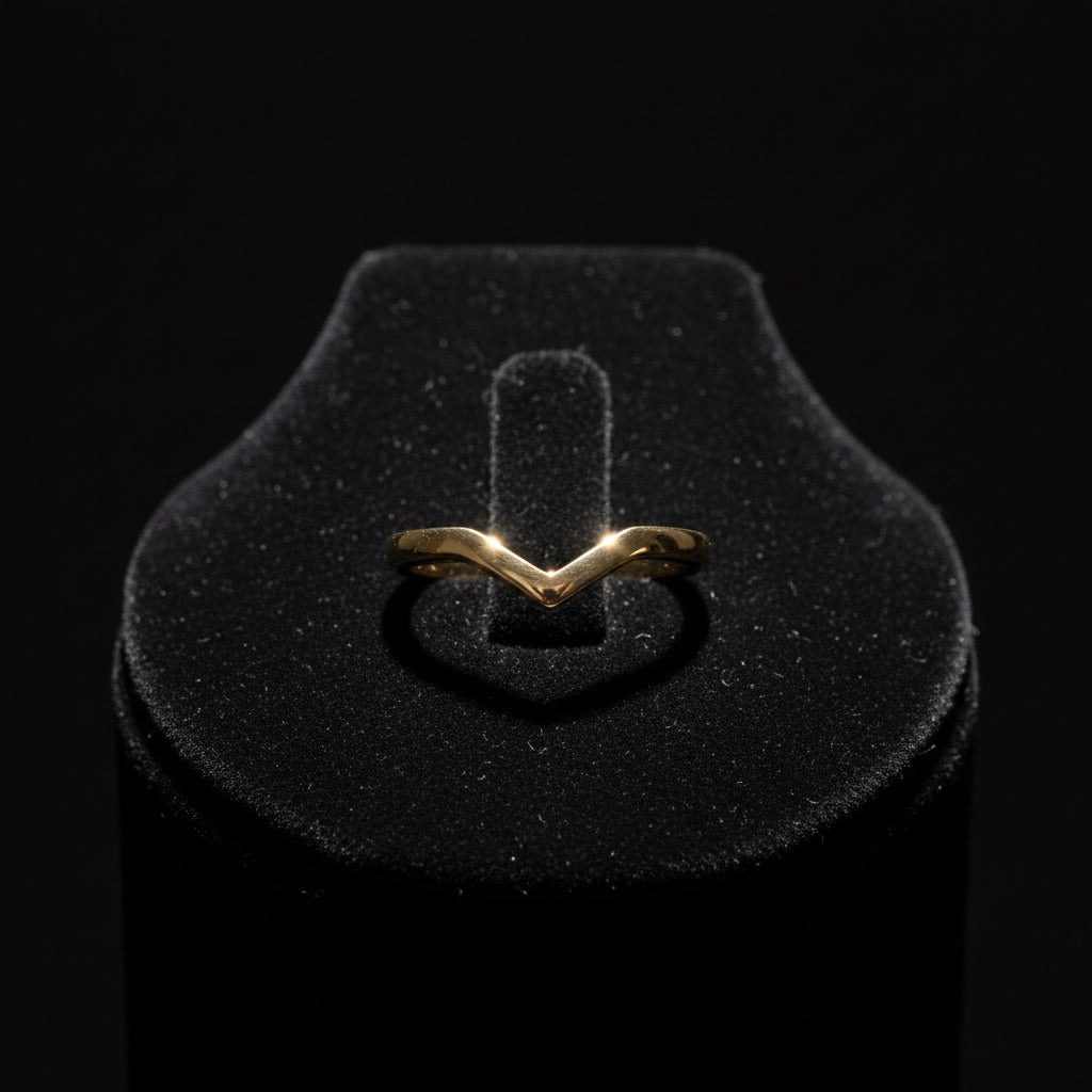 Chevron V-Shape Stacking Ring