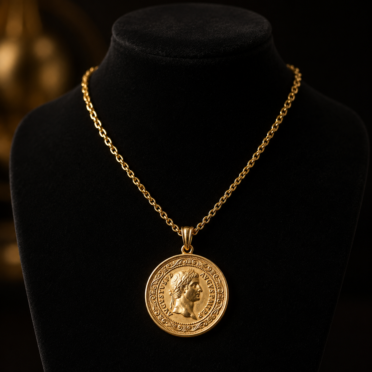 Roman Archive Medallion Pendant