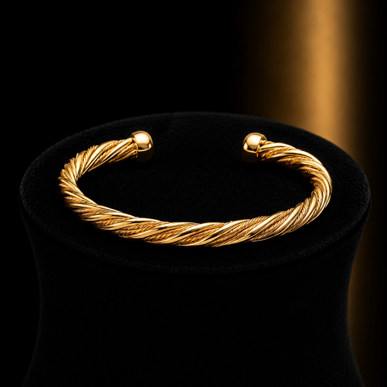 Helix Twisted Minimalist Bangle