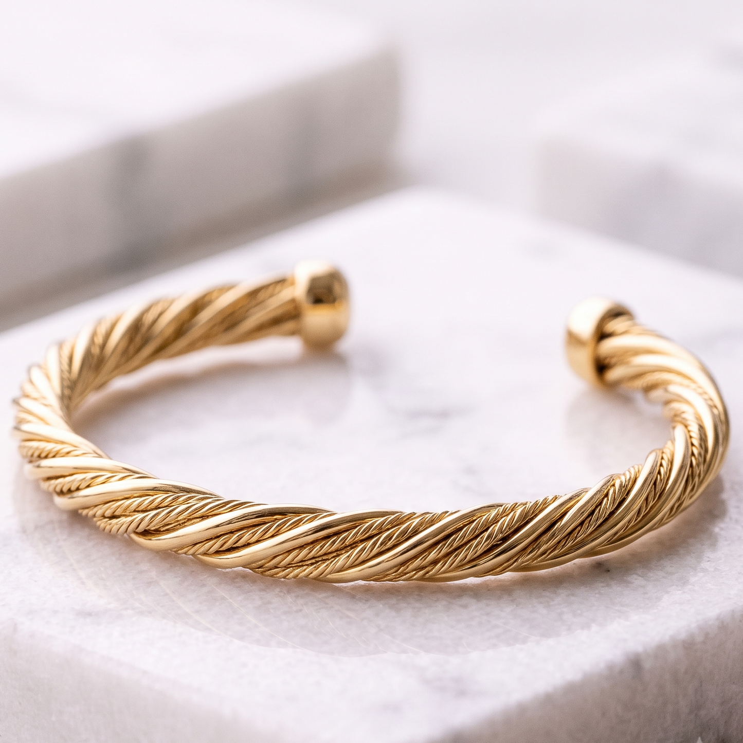 Helix Twisted Minimalist Bangle